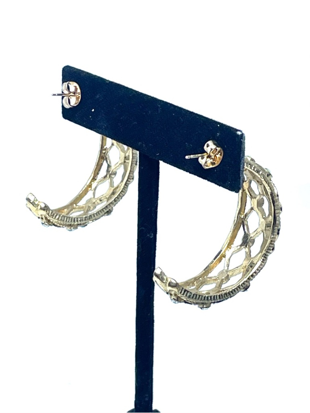 Butler Gold Washed Crystal Earrings - Picture 5 of 9